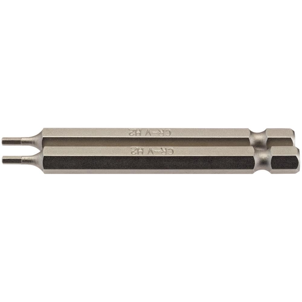 Draper 64318 2mm 1/4" Hex Hexagonal Insert Bit 75mm Long (2 Piece) โ image 1