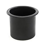 Recessed Plastic Cup Holder for Boats, RVs, Cars, Trucks, Sofas, Game Table Pockets, Etc