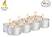 Ner Mitzvah 6 Hour Tea Light Candles - 40 Pack Bulk Package - White Unscented Travel, Centerpiece, Decorative Candle with Maxi Burn Time - Pressed Wax
