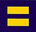 Equality Symbol - Equal Rights - Small Bumper Sticker / Decal (3
