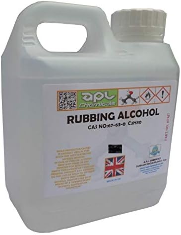 Rubbing alcohol for cleaning antiseptic 70% pure 1 litre for sterilising, disinfecting, removing grease, grime and dirt