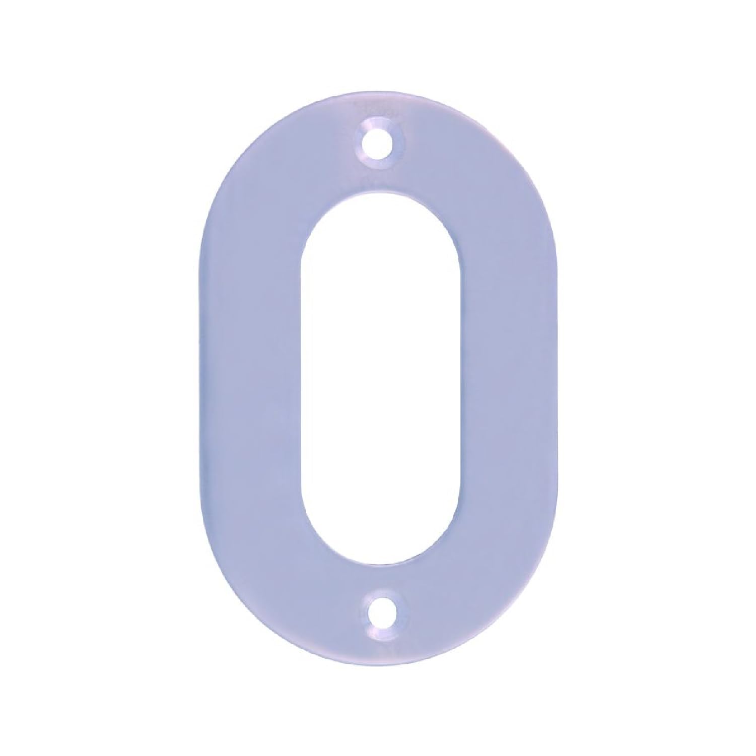 Amig - Stainless Steel Number 0 for Screwing Inside and Outside | 100 mm | for Portals, Walls or Facades of Houses | Silver Finish