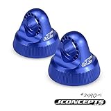 J Concepts Inc. Fin 12mm V2 Shock Cap, Blue (2): B5M, T5M, SC5M, JCO24901