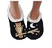 Snoozies Womens Classic Splitz Applique Slipper Socks - Up Owl Night, Medium