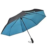Atree Compact Folding Travel Umbrella Auto Open and Close Double Canopy 46 inch Large,Windproof&Waterproof , Sturdy, Portable and Lightweight for Easy Carrying,Unisex