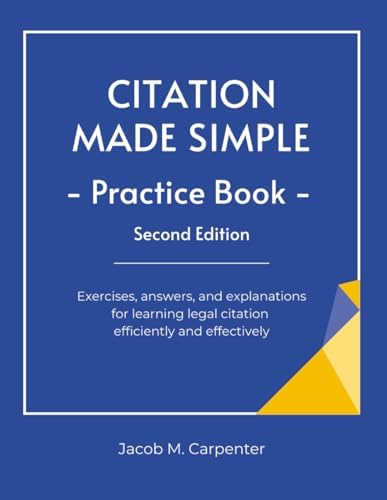 洋書 Citation Classics from the Journal of Citation Made Simple: An easy, effective guide for learning legal