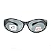 OTG Fit Over Glasses Oval Polarized Lens Sunglasses 100% UV Protection Gray