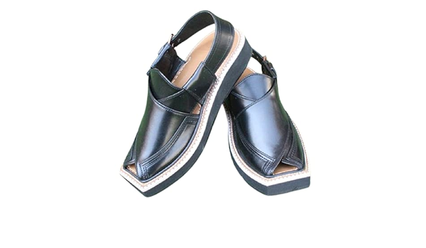 kaptaan chappal black