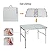 REDCAMP Aluminum Folding Table for Camping, Foldable and Adjustable,35.4”x23.6”x15”/27.6”thumb 2