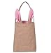 Liva Girl Easter Bunny Baskets Bags Personalized Burlap Bunny Basket Easter Basket Ideas (Pink)