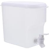 Kichvoe 64 Oz Cold Water Kettle with Faucet Bpa Free Refrigerator Container for Countertop Juice Dispenser Clear Water Jug for Home Kitchen and Entertaining