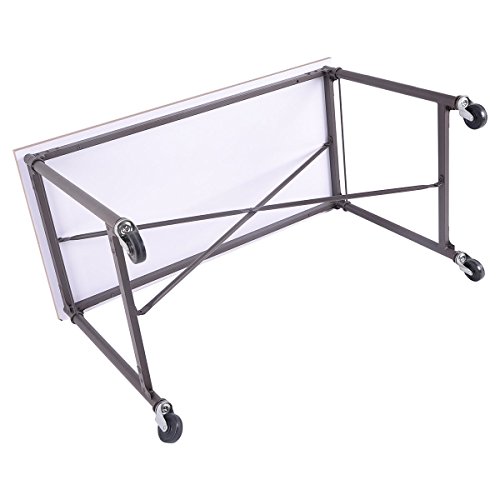 New Wheels Home Office Furniture Computer Desk Laptop Writing Table Melamine Surface - Thumbnail 4