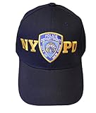 NYPD Baseball Hat New York Police Department Navy & Gold One Size