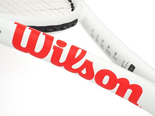 Wilson-Raqueta-de-Tenis-SixOne-Lite-102-Jugadores-intermedios-RojoGris-Tamano-de-empunadura-L2-Unisex-Adulto