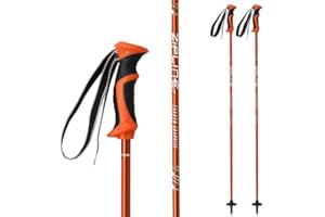 ZIPLINE SKI Zipline Lollipop 14.0 Graphite Carbon Composite Ski Poles – Lightweight, Durable, All-Mountain – Ergonomic Grip, Vibration Dampening, Ideal for Groomers and Freestyle. Choice of Skiers