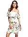 Floerns Women's Floral Ruffle Off Shoulder Party Sexy Bodycon Dress
