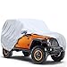 KAKIT 6 Layers Jeep Wrangler Cover 2 Door Waterproof for TJ, CJ, YJ, JK 1987-2017 Windproof All Weather Protection