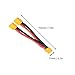 FLY RC 2pcs XT60 Parallel Battery Connector Cable Extension Y Splitter for DJI Phantom RC Mode Helicopter Quadcopter