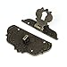 uxcell a15080400ux0187 Wooden Case Chest Toolbox 77mm x 55mm Clasp Hasp Latches Bronze Tone
