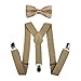 Cinny Suspender Set with Bow Tie for Kids (Khaki)