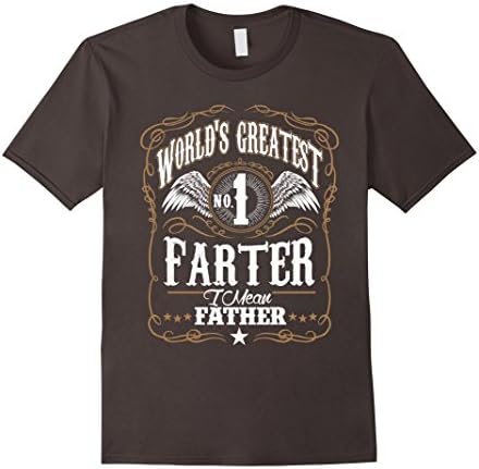 Men's World's Greatest Farter I Mean Father NEW Arrivals 2017 Medium Asphalt