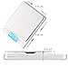 Digital Kitchen Scale Pocket Cooking and Baking Multifunction Food Scale , Weight Gram Scale, Silver, Stainless Steel (3000g/0.1g)