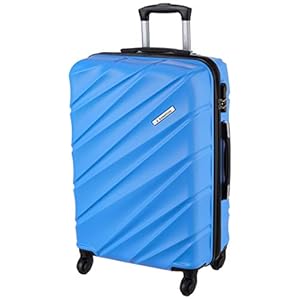 United Colors of Benetton Roadster Hardcase Luggage ABS 68 cms Sky Blue Hardsided Check-in Luggage (0IP6HAB24B02I)