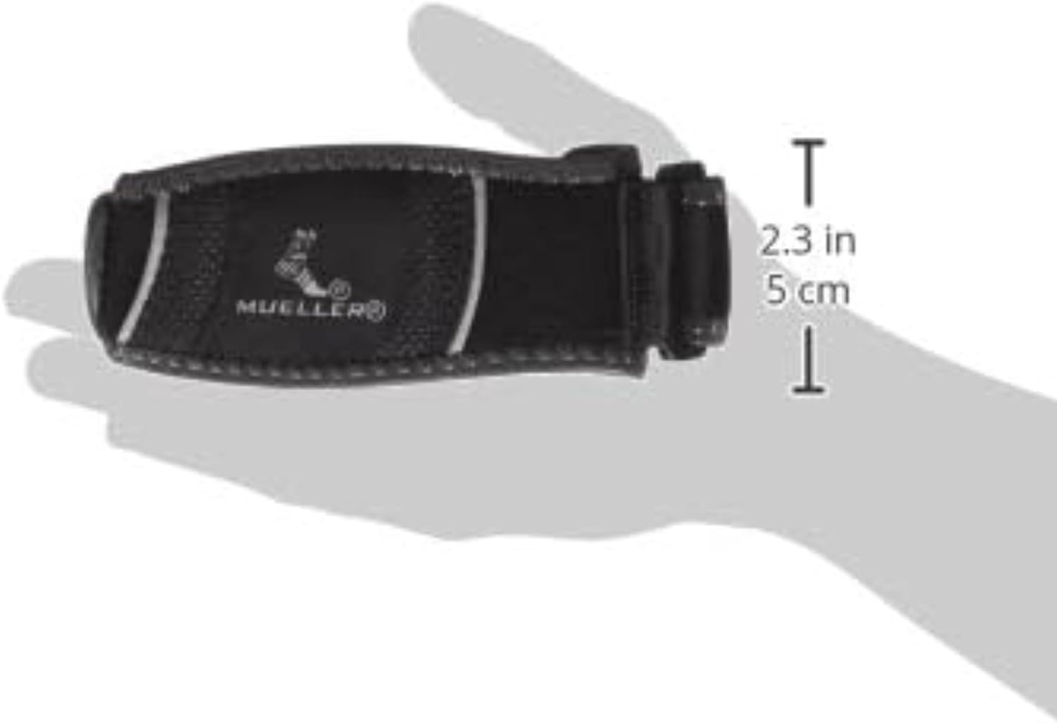 MUELLER Sports Medicine Hg80 Premium Tennis Elbow Support Strap, Elbow Pain Relief Brace For Men and Women, Black,