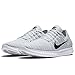 Nike Womens Free Running Motion Flyknit Shoes, White - 7 B(M) US