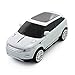 CHUYI Cool SUV Car Shaped Wireless Mouse 1600 DPI Optical Cordless Mice with USB Receiver for Office School Travel for PC Computer Laptop Gift (White-1 Pack)