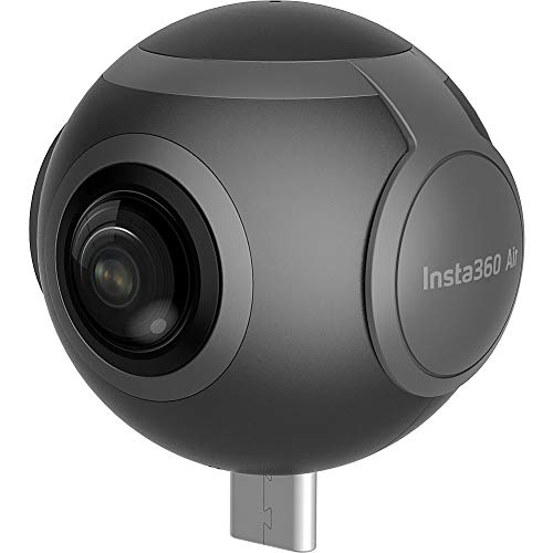 Insta360 Air - 360 VR Camera for Android phone (Type-C connector), Black (Insta360 Air (Type-C) - CINMAIR/A) (Certified Refurbished)