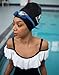 Happy Mane XL Silicone Swim Cap for Braids and Dreadlocks - Keep Hair Dry While Swimming - Perfect for Long Curly Hair, Extensions - Shower Cap for Women, Men X Large