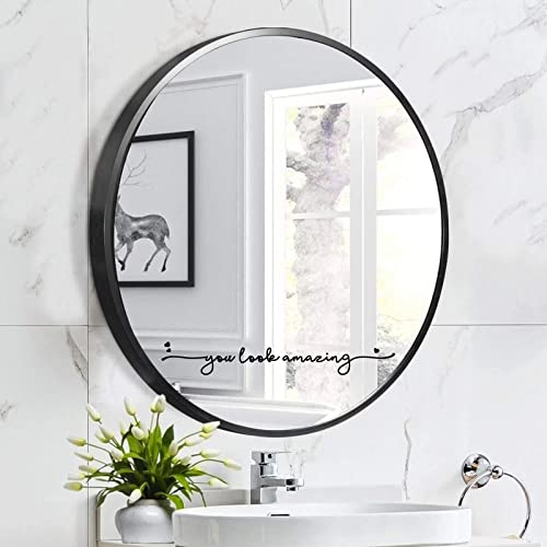 Be Amazing Today Vinyl Decal - 9x2.5 Inch Motivational Mirror Sticker