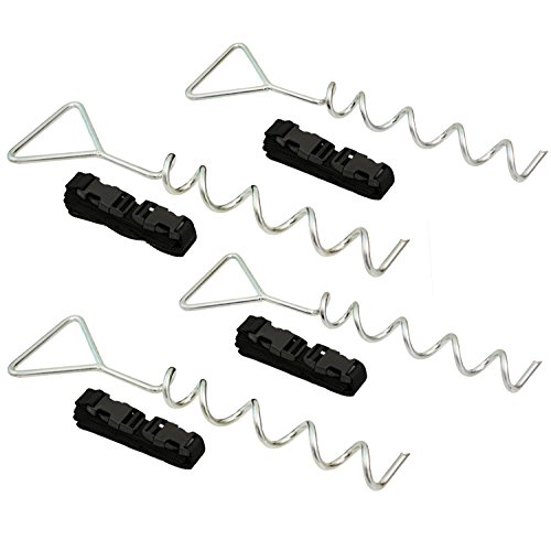 AbraFit Premium Spiral Anchor Kit for Trampoline (Set of 4) - Thumbnail 2