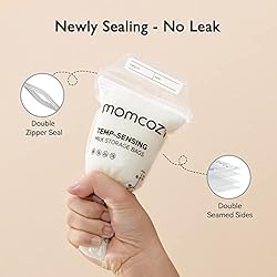 Momcozy Breastmilk Storing Bags, Temp-Sensing