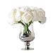 Newest trent 1Bouquet 5 Heads Artificial Peony Silk Flower Leaf Home Bridal Wedding Party Festival Bar Decor