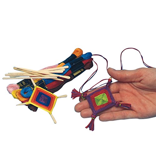 S&S Worldwide Ojo De Dios Medallions Craft Kit (Pack of 36)