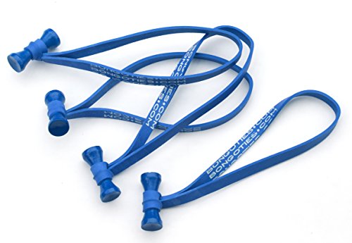 BongoTies ALL BLUE Bongo Ties A5-01-B ~ 10 Pack ~ Handy Ties For Cables and Other Unruly Items - //coolthings.us