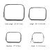 Kosiehouse 4 Pcs Clear Waterproof Makeup Cosmetic Bag, PVC Zippered Carry on Toiletry Bag Quart Luggage Pouch Travel Wash Bag Accessories Organizer Bag Set for Women Men Vacation Bathroom