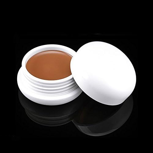 Cosmetics Concealer Jar, KRABICE Monochrome Cosmetics Dark Circle Concealer Cream Yellow Circles Make Up Concealers Cream (0.4oz/12g) #4