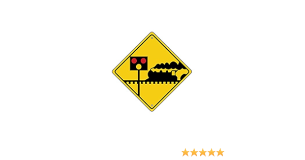 Amazon Com Railroad Train Rr Crossing Stop Signal Light Symbol Metal Aluminum Sign 12x12 Home Kitchen