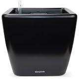 Aquaphoric Self Watering Planter (11") + Fiber Soil = Foolproof Indoor Home Garden. Modern Decorative Planter Pot for All House Plants, Flowers, Herbs, Vegetables, Tropical. Easy/Looks Great.