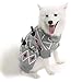 KOOLTAIL Horn Button Dog Sweater for Medium Dogs Cute Pet Clothes for Winter, Grey M
