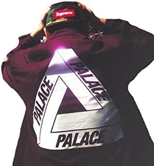 Palace jacket 14ss Coach Jacket Basic vertical section non-supreme jacket windbreaker jacket (XL, Silver-gray)
