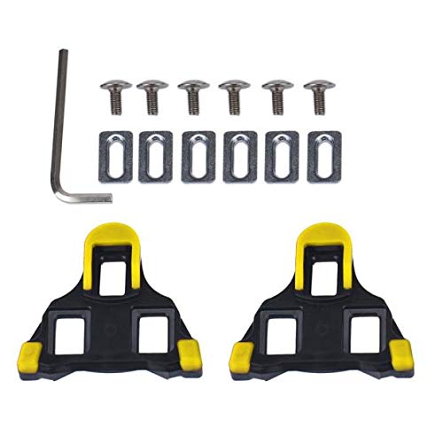 Muranba 2 x Bicycle Bike Self-Locking Pedal Cleats Set Yellow for Shimano SM-SH11 SPD-SL - Thumbnail 3