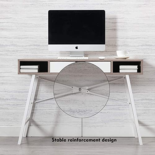 Bonzy Home Office Computer Desk with Drawer Student Writing Study Table