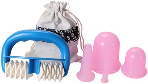 Ablerfly Anti Cellulite Vacuum Cup Set Cellulite Roller Silicone Massage Roller Cupping Set, Cupping Sets for Cellulite Therapy for Improving Skin Tone, Reduce Fine Lines and Deep Wrinkles