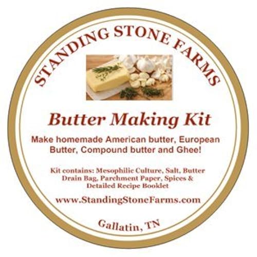 Standing Stone Farms Butter Making Kit - American, French & Irish Butter plus Compound Butter Recipes Home & Kitchen, Kitchen & Dining, Kitchen Utensils & Gadgets, Cheese Tools, Cheese Makers