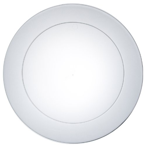 Party Essentials N1021 Hard Plastic Round Dinner Plate, 10-1/4