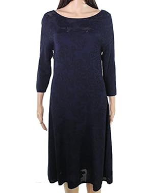 Women's Large Floral Lace Sweater Dress!